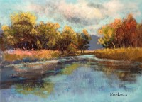 Tahir Bilal Ummi, 12 x 16 Inch, Oil on Canvas, Landscape Painting, AC-TBL-134 Tahir Bilal Ummi, 12 x 16 Inch, Oil on Canvas, Landscape Painting, AC-TBL-134